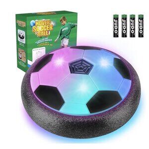 LED Hover Soccer Ball with LED Lights,Air Power Indoor Outdoor Toy Game for Kids